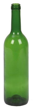 Bouteille de vin 75 cl personnalisée verte laser