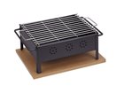 Barbecue de table 30x25 cm acier grille inox